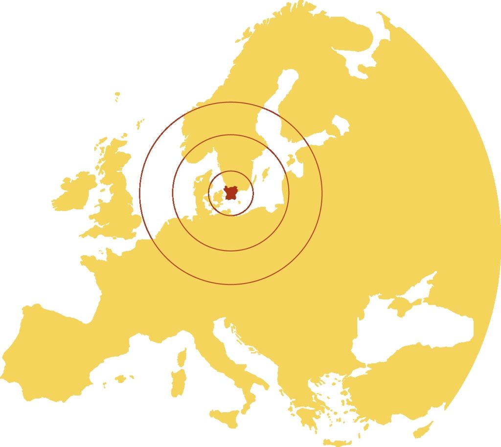 Kullaleden SL 5 Europa-karta - Kullaleden SL 5